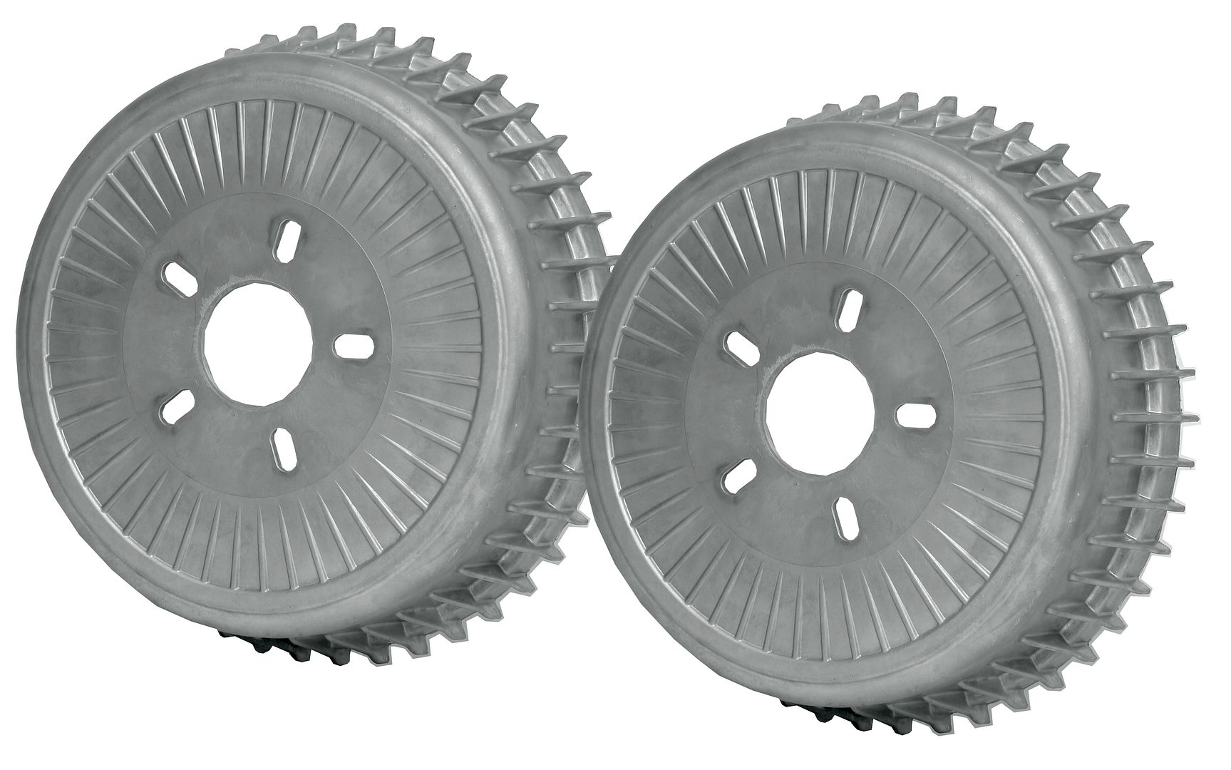 SOCAL HOT ROD BUICK FINNED BRAKE DRUM COVERS STREET VTG OLD STYLE